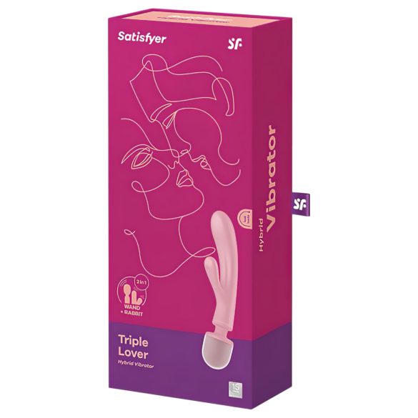 Satisfyer - wibrator punktu G i masażer łechtaczki - silikonowy - różowy