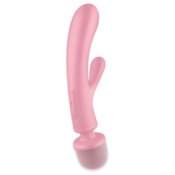 Satisfyer - wibrator punktu G i masażer łechtaczki - silikonowy - różowy
