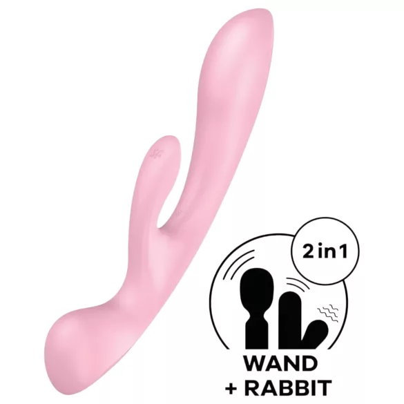 Satisfyer Triple Oh - wibrator z ramieniem do łechtaczki - bezprzewodowy