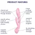 Satisfyer Triple Oh - wibrator z ramieniem do łechtaczki - bezprzewodowy