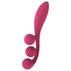   Satisfyer Tri Ball 1 - wibrator wielofunkcyjny ładowany - czerwony