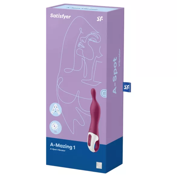 Satisfyer A-Mazing 1 - wibrator do punktu A - bezprzewodowy - czerwony