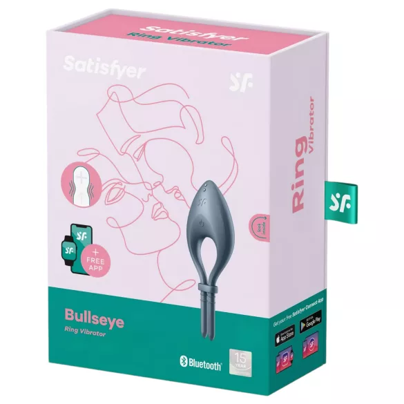 Satisfyer Bullseye - pierścień wibrujący na penisa - sterowanie aplikacją