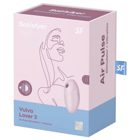 Satisfyer Vulva Lover 3 - stymulator łechtaczki pulsacyjny bezprzewodowy różowy