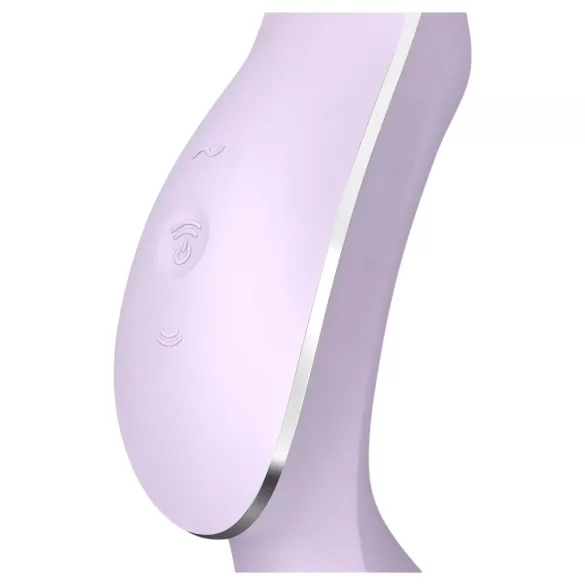Satisfyer Curvy Trinity 2 - wibrator 2w1 z falami powietrza - fioletowy