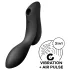 Satisfyer Curvy Trinity 2 - wibrator 2w1 z falami powietrza - czarny