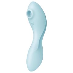   Satisfyer Curvy Trinity 5+ - wibrujący stymulator 2w1 - silikon niebieski