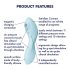 Satisfyer Curvy Trinity 5+ - inteligentny 2w1 wibrator (niebieski)