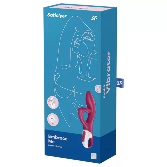 Satisfyer Embrace Me - wibrator łechtaczkowy z ramieniem - akumulator - czerwony
