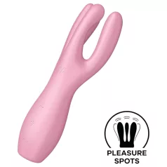   Satisfyer Threesome 3 - wibrator łechtaczkowy bezprzewodowy - różowy