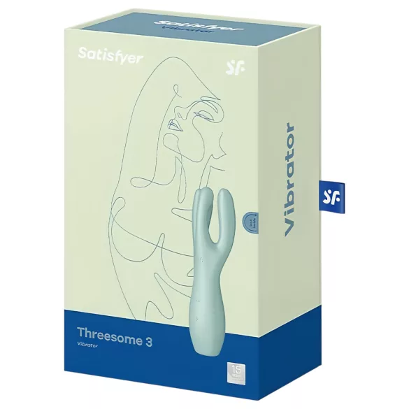 Satisfyer Threesome 3 - wibrator łechtaczkowy akumulatorowy (miętowy)