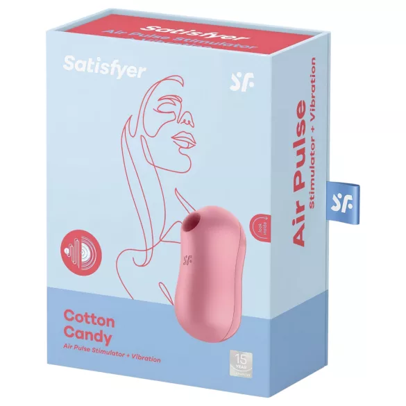 Satisfyer Cotton Candy - stymulator łechtaczki na fale powietrzne - koralowy