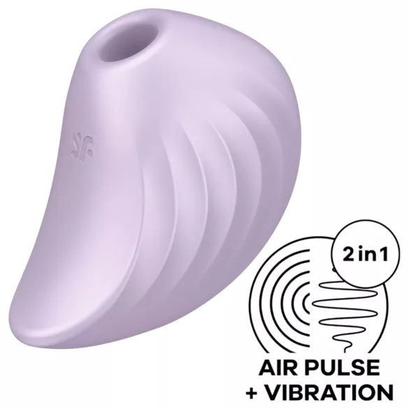 Satisfyer Pearl Diver - wibrator do łechtaczki z falami powietrza - fioletowy