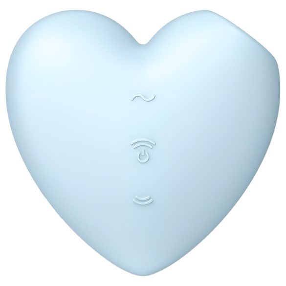 Satisfyer Cutie Heart - bezprzewodowy stymulator łechtaczki na fale powietrzne (niebieski)