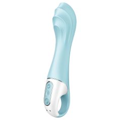   Satisfyer - wibrujący stymulator z funkcją pompowania - silikon - niebieski