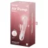 Satisfyer Air Pump Bunny 3 - wibrujący stymulator powietrzny - silikon różowy