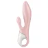 Satisfyer Air Pump Bunny 3 - wibrujący stymulator powietrzny - silikon różowy