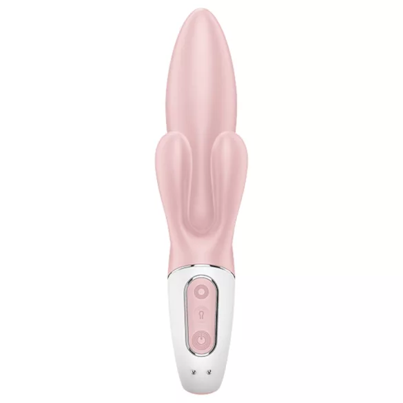 Satisfyer Air Pump Bunny 3 - wibrujący stymulator powietrzny - silikon różowy