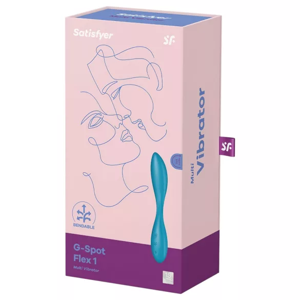Satisfyer G-spot Flex 1 - wibracyjny, wodoodporny stymulator punktu G z akumulatorem (zielony)