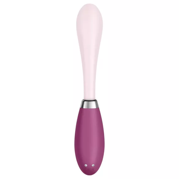 Satisfyer - wibrator do punktu G ładowany USB - silikon różowo-czerwony
