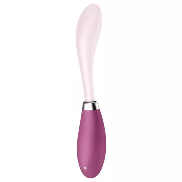 Satisfyer - wibrator do punktu G ładowany USB - silikon różowo-czerwony