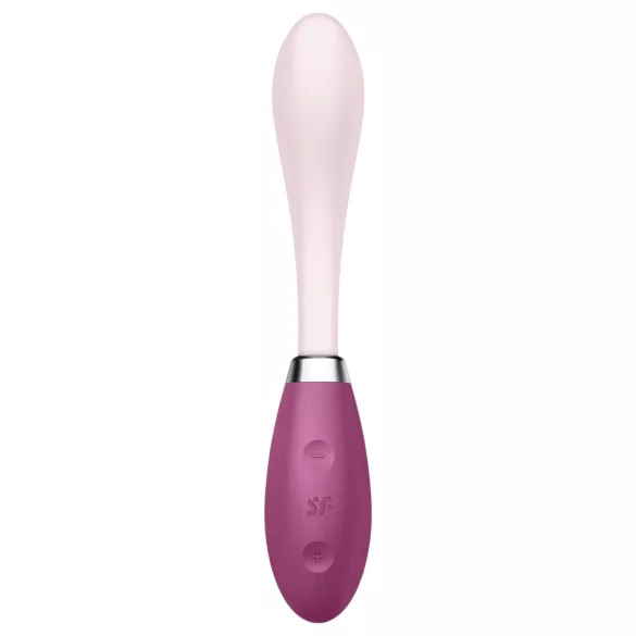 Satisfyer - wibrator do punktu G ładowany USB - silikon różowo-czerwony