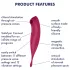 Satisfyer Twirling Pro - wibrator łechtaczkowy sterowany aplikacją (czerwony)