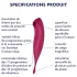 Satisfyer Twirling Pro - wibrator łechtaczkowy sterowany aplikacją (czerwony)