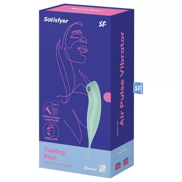 Satisfyer Twirling Pro - wibrator łechtaczkowy sterowany aplikacją (miętowy)