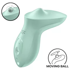   Satisfyer Exciterrr - wibrator łechtaczkowy obrotowy z perełkami - zielony