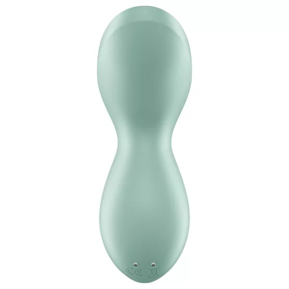 Satisfyer Exciterrr - wibrator łechtaczkowy obrotowy z perełkami - zielony