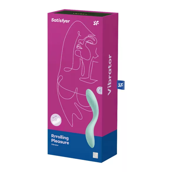 Satisfyer Rrrolling - wibrator do punktu G z ruchomymi kulkami - miętowy