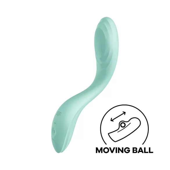 Satisfyer Rrrolling - wibrator do punktu G z ruchomymi kulkami - miętowy