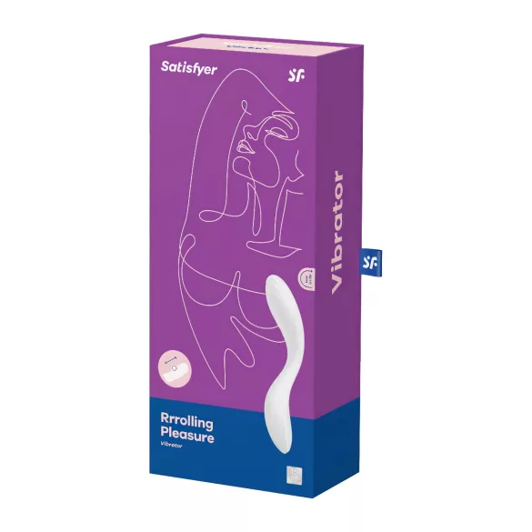 Satisfyer Rrrolling - wibrator do punktu G z ruchomą kulką - biały