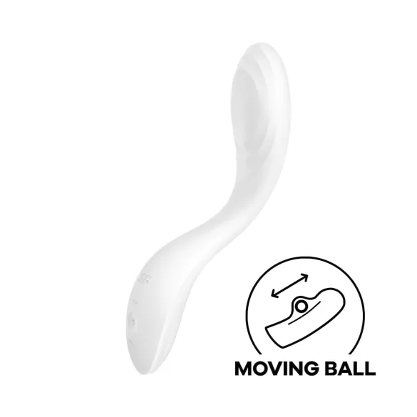 Satisfyer Rrrolling - wibrator do punktu G z ruchomą kulką - biały