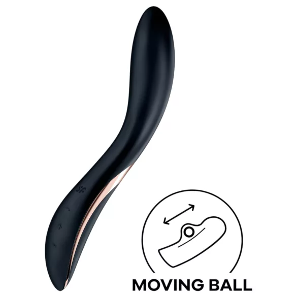 Satisfyer Rrrolling - wibrator punktu G z ruchomą kulką - czarny