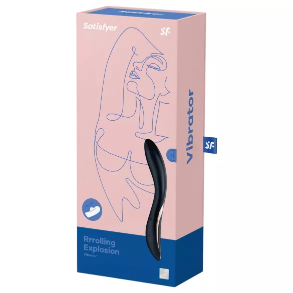 Satisfyer Rrrolling - wibrator punktu G z ruchomą kulką - czarny