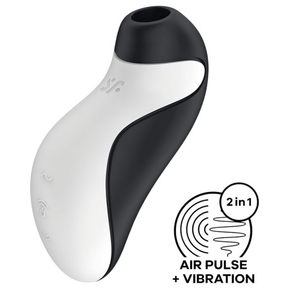 Satisfyer Orca - stymulator łechtaczki fale powietrzne wodoodporny czarno-biały