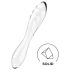 Satisfyer Dazzling Crystal 1 - szklany dildo dwustronny - przezroczysty