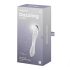 Satisfyer Dazzling Crystal 1 - szklany dildo dwustronny - przezroczysty