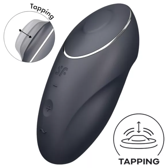 Satisfyer - wibrator do łechtaczki 2w1 - stymulator i wibrator - czarny