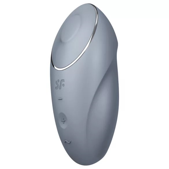 Satisfyer Tap & Climax 1 - wibrator do łechtaczki 2w1 - szary