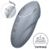 Satisfyer Tap & Climax 1 - wibrator do łechtaczki 2w1 - szary