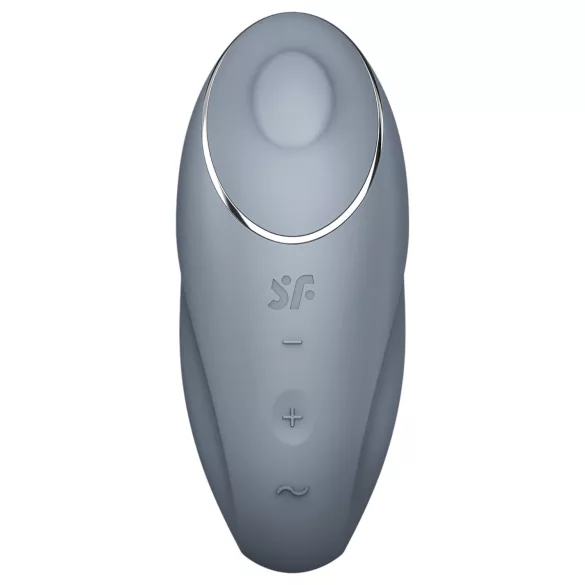 Satisfyer Tap & Climax 1 - wibrator do łechtaczki 2w1 - szary