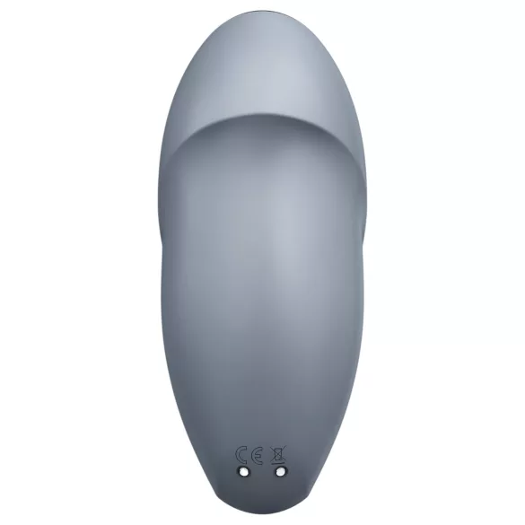 Satisfyer Tap & Climax 1 - wibrator do łechtaczki 2w1 - szary