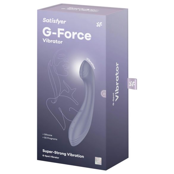 Satisfyer G-Force - wibrator do punktu G ładowany USB wodoodporny fioletowy