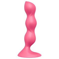   Satisfyer Triple Ball-R - wibrujące kulki analne - perełki - silikon - różowy