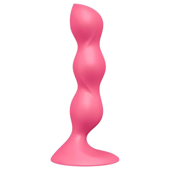 Satisfyer Triple Ball-R - wibrujące kulki analne - perełki - silikon - różowy