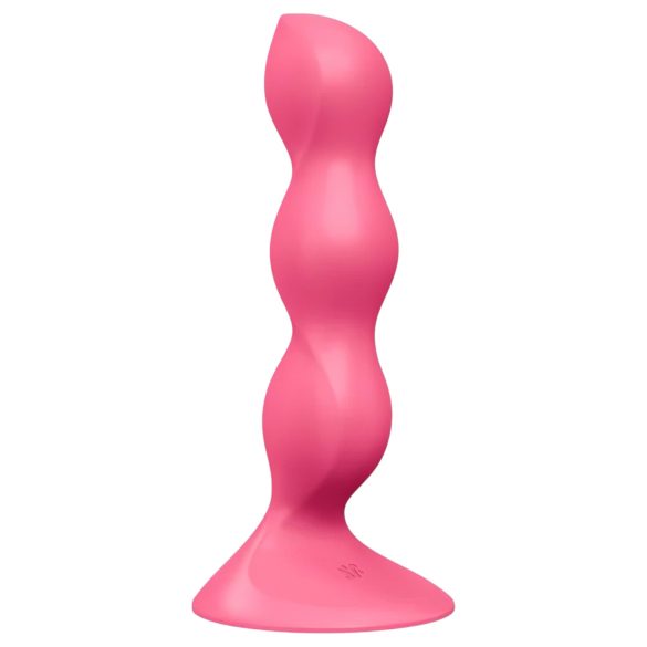 Satisfyer Triple Ball-R - wibrujące kulki analne - perełki - silikon - różowy
