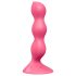 Satisfyer Triple Ball-R - wibrujące kulki analne - perełki - silikon - różowy